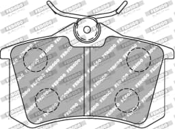 Piduriklotsi komplekt, ketaspidur FERODO RACING FCP541R