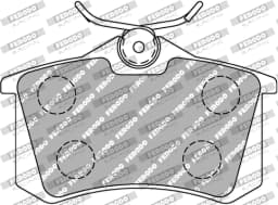 Piduriklotsi komplekt, ketaspidur FERODO RACING FDS1083