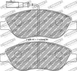 Piduriklotsi komplekt, ketaspidur FERODO RACING FDS1468