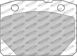 Piduriklotsi komplekt, ketaspidur FERODO RACING FCP96R