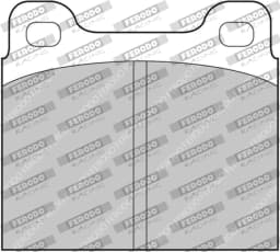Piduriklotsi komplekt, ketaspidur FERODO RACING FCP2H