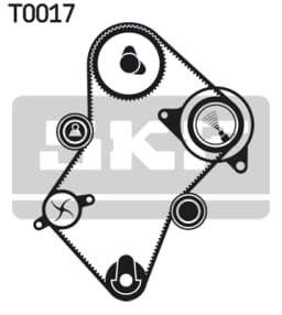 Hammasrihma komplekt SKF VKMA 03244