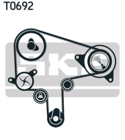 Hammasrihma komplekt SKF VKMA 94612