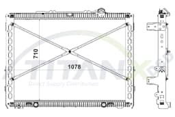 Radiaator, mootorijahutus TitanX RX179015