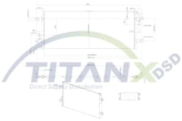 Radiaator, mootorijahutus TitanX RX129013