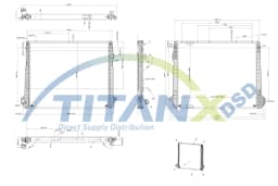 Radiaator, mootorijahutus TitanX RX149007