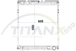 Radiaator, mootorijahutus TitanX RX139016