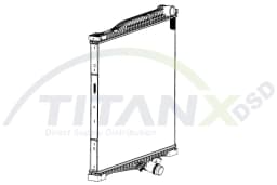 Radiaator, mootorijahutus TitanX RX169032
