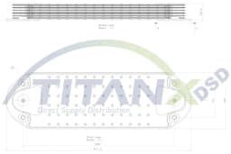 Õliradiaator, mootoriõli TitanX OX129006