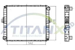 Radiaator, mootorijahutus TitanX RX159001