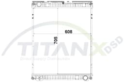 Radiaator, mootorijahutus TitanX RX139017