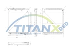 Radiaator, mootorijahutus TitanX RX119003