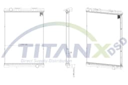 Radiaator, mootorijahutus TitanX RX139008