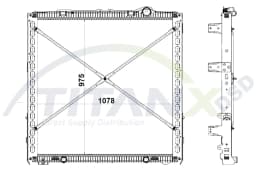 Radiaator, mootorijahutus TitanX RX179014