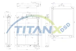 Radiaator, mootorijahutus TitanX RX609001