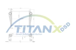 Kompressoriõhu radiaator TitanX IX159005