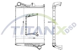 Kompressoriõhu radiaator TitanX IX129002