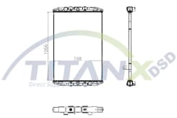 Radiaator, mootorijahutus TitanX RX179003