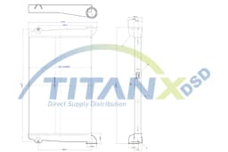 Kompressoriõhu radiaator TitanX IX609001