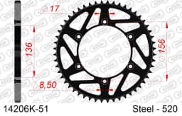 Ketiratas AFAM 14206K-51