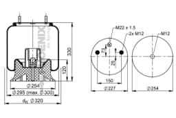 Lõõts, õhkvedrustus PHOENIX 1 DK 20 C-5
