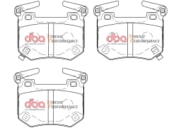 Piduriklotsi komplekt, ketaspidur DBA Australia DB15004XP