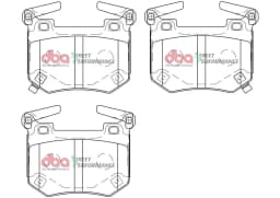Piduriklotsi komplekt, ketaspidur DBA Australia DB15004SP
