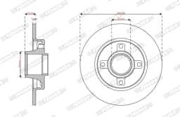 Piduriketas FERODO DDF2929-1