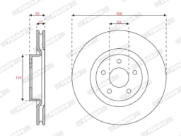 Piduriketas FERODO DDF3021C