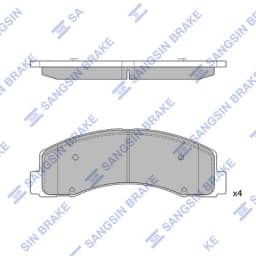 Piduriklotsi komplekt, ketaspidur Hi-Q SP1624A