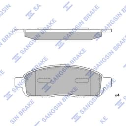 Piduriklotsi komplekt, ketaspidur Hi-Q SP1625