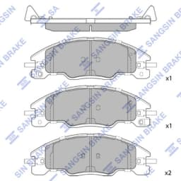 Piduriklotsi komplekt, ketaspidur Hi-Q SP4321