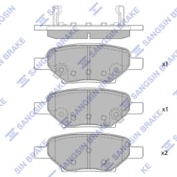 Piduriklotsi komplekt, ketaspidur Hi-Q SP1442