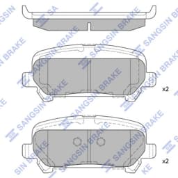 Piduriklotsi komplekt, ketaspidur Hi-Q SP4389