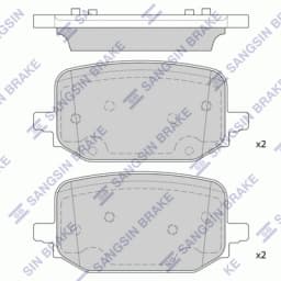 Piduriklotsi komplekt, ketaspidur Hi-Q SP4434