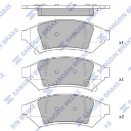Piduriklotsi komplekt, ketaspidur Hi-Q SP2102-F