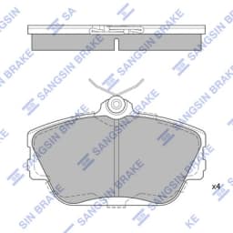 Piduriklotsi komplekt, ketaspidur Hi-Q SP1268