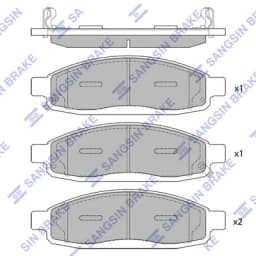 Piduriklotsi komplekt, ketaspidur Hi-Q SP1446