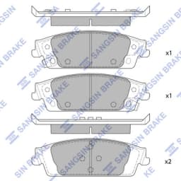 Piduriklotsi komplekt, ketaspidur Hi-Q SP4011