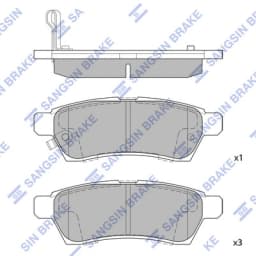 Piduriklotsi komplekt, ketaspidur Hi-Q SP1513