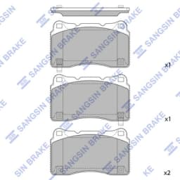 Piduriklotsi komplekt, ketaspidur Hi-Q SP4470