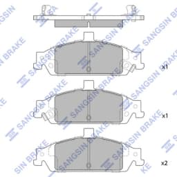 Piduriklotsi komplekt, ketaspidur Hi-Q SP1269