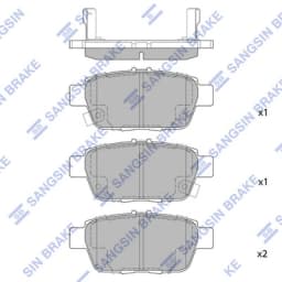 Piduriklotsi komplekt, ketaspidur Hi-Q SP1430