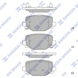 Piduriklotsi komplekt, ketaspidur Hi-Q SP4367