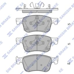 Piduriklotsi komplekt, ketaspidur Hi-Q SP4444