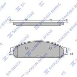 Piduriklotsi komplekt, ketaspidur Hi-Q SP4310