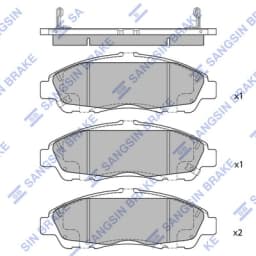 Piduriklotsi komplekt, ketaspidur Hi-Q SP4110
