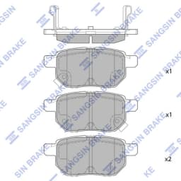 Piduriklotsi komplekt, ketaspidur Hi-Q SP2094