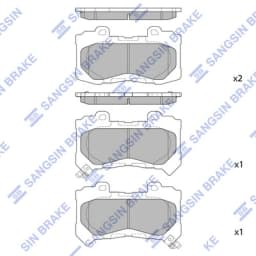 Piduriklotsi komplekt, ketaspidur Hi-Q SP4388