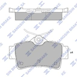 Piduriklotsi komplekt, ketaspidur Hi-Q SP4075